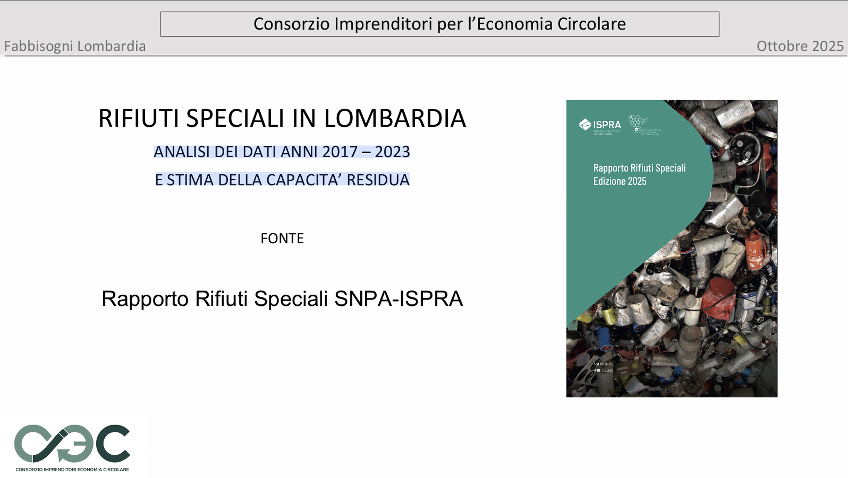 Rifiuti speciali in Lombardia